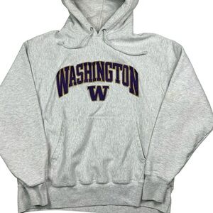 Y2K Washington Huskies Champion hoodie purple and gray size large